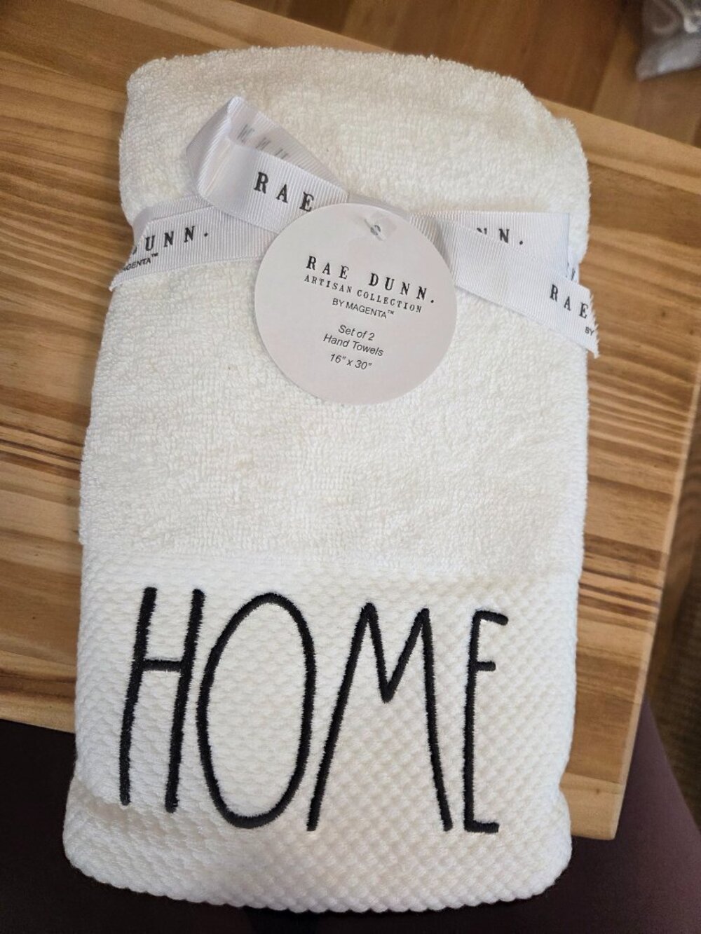 Set of 2 Hand Towels Rae Dunn
